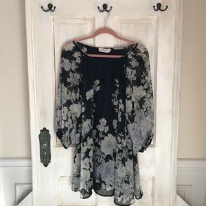 Black Floral Dress 🖤